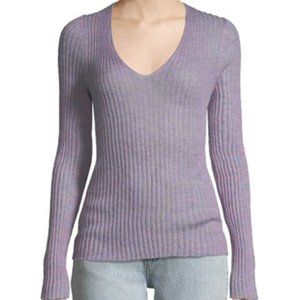 Rag & Bone Donna V Neck Sweater In Lilac